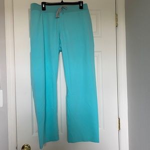 figs livingston basic pants petite in fresh aqua